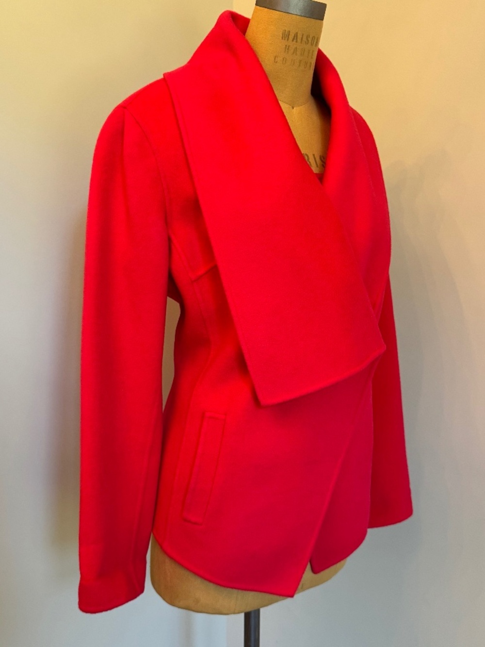 St. John Wool & Cashmere Shawl Collar Coat US12 NWT - Picture 3 of 11